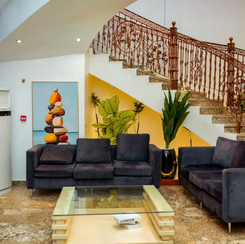 Cifaro hotel lounge with curated seating and warm ambient light